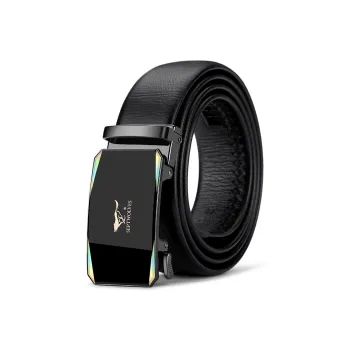 SEPTWOLVES Authentic Business High-End 2023 New Arrival Automatic Buckle Leather Belts Men's 3.5CM