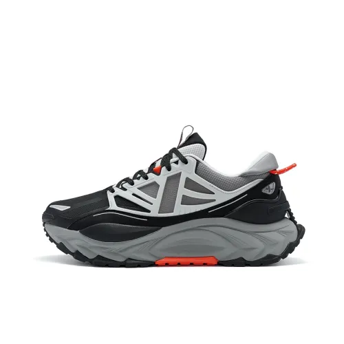 XTEP Thousand Spines Low Top Running Shoes Men's Smoke Gray Black