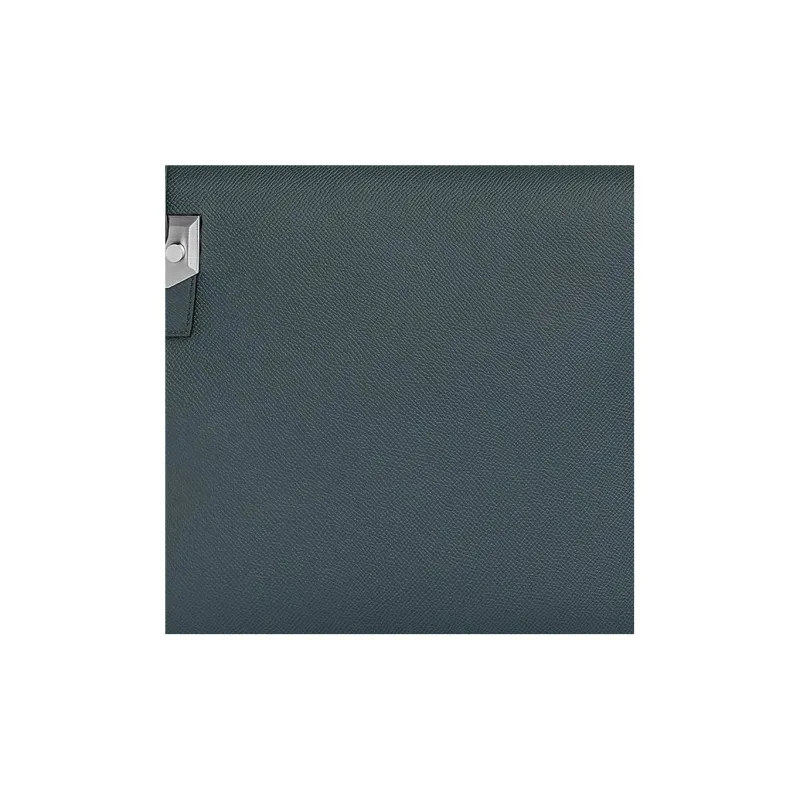 HERMES Epsom Calfskin Clutch Small Size Men's Hurricane Blue-4