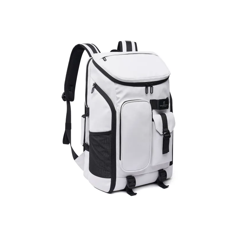 TANGCOOL Oxford Backpack Unisex Black/White-10