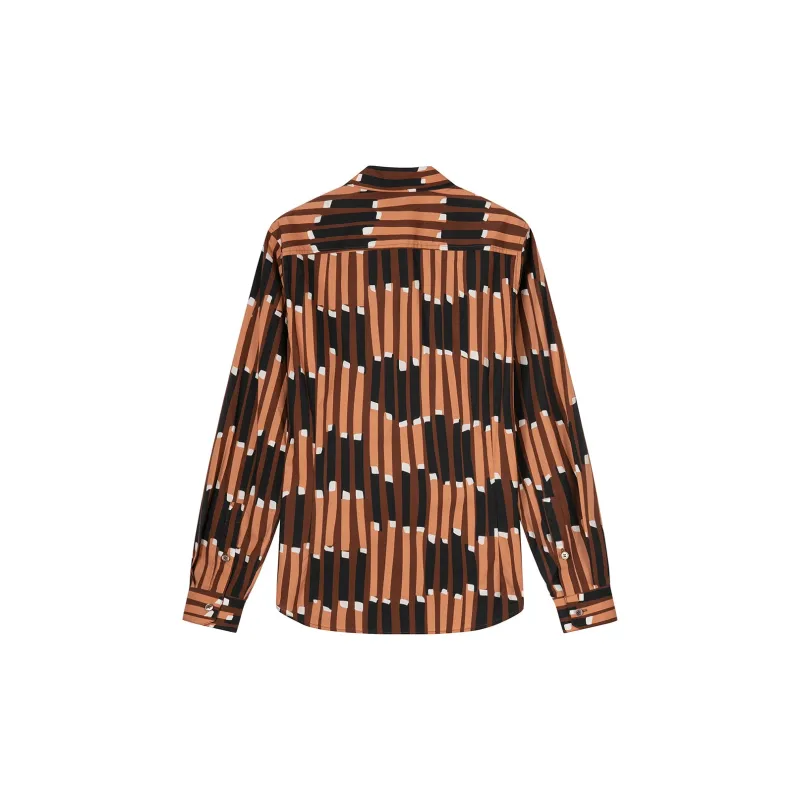 DAVID NAMAN Shirts Men Orange-1
