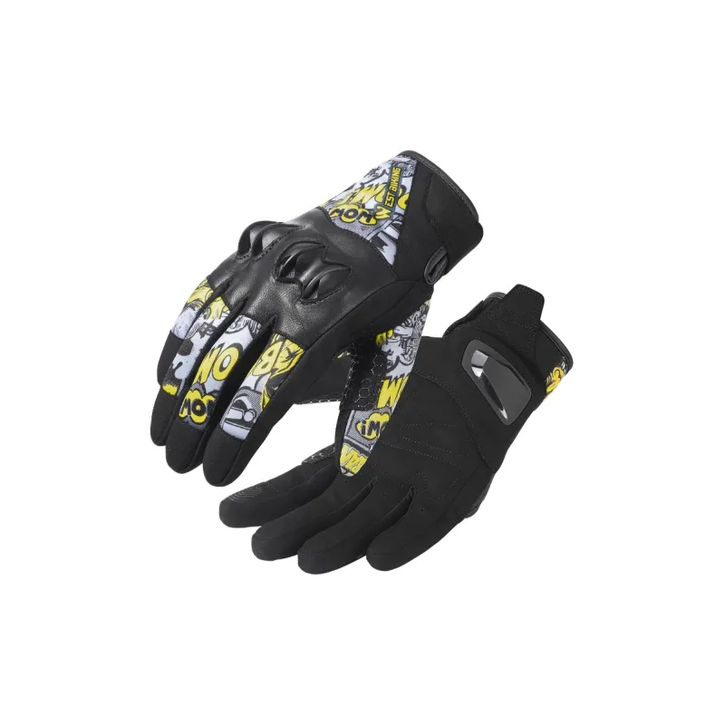 WEST BIKING Riding Equipment Cycling Glove Outdoor Unisex Goatskin Conductive Microfiber Sponge PVC-10