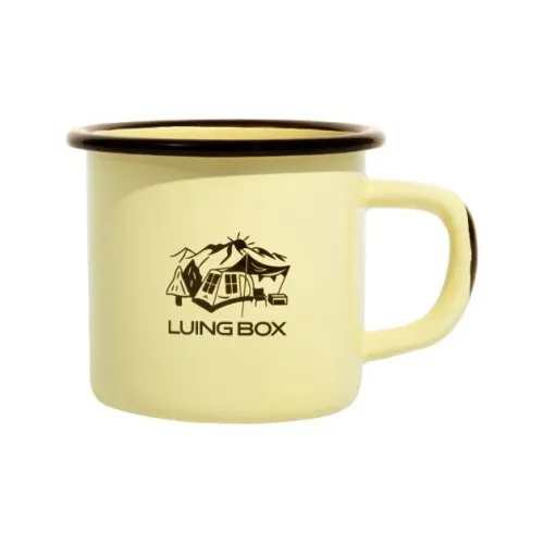 LUING BOX Outdoor Water Equipment Water Container 150ML 350ML Cold Rolled Steel Enamel Glaze