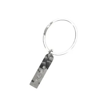 Werkstatt Munchen Name Plate Silver Keyring