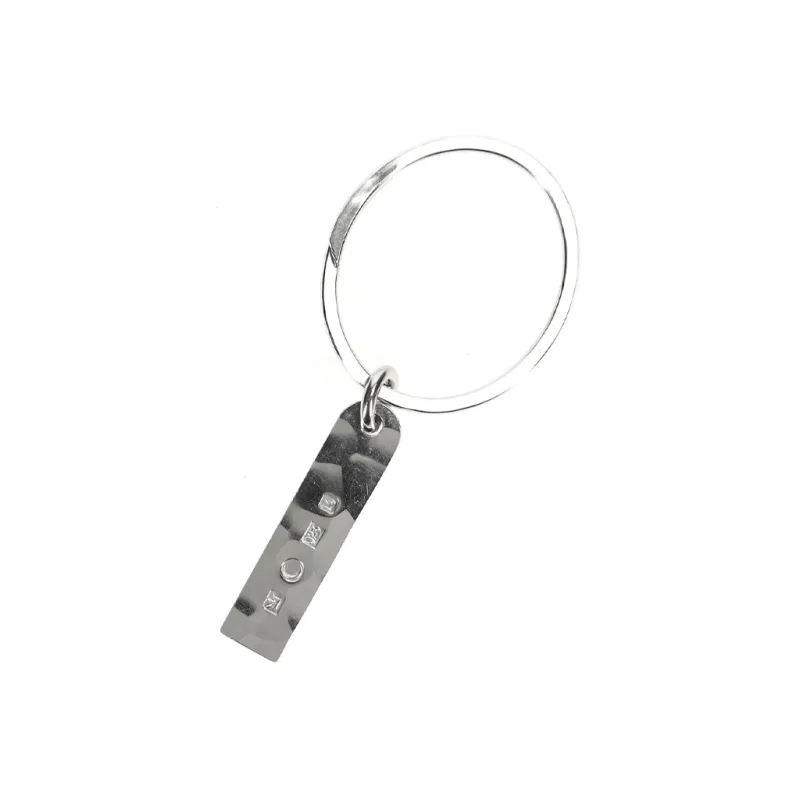 Werkstatt Munchen Name Plate Silver Keyring-0