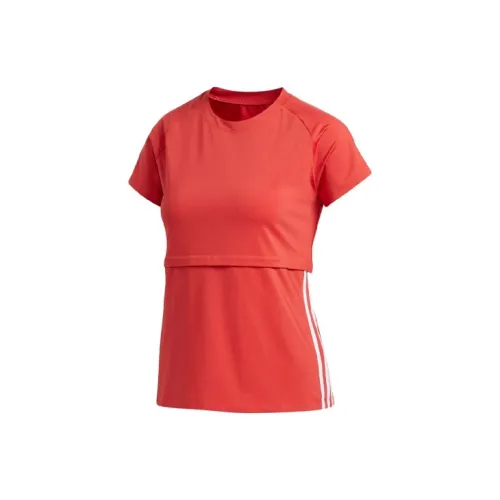 Adidas T-Shirts Women's Orange Red