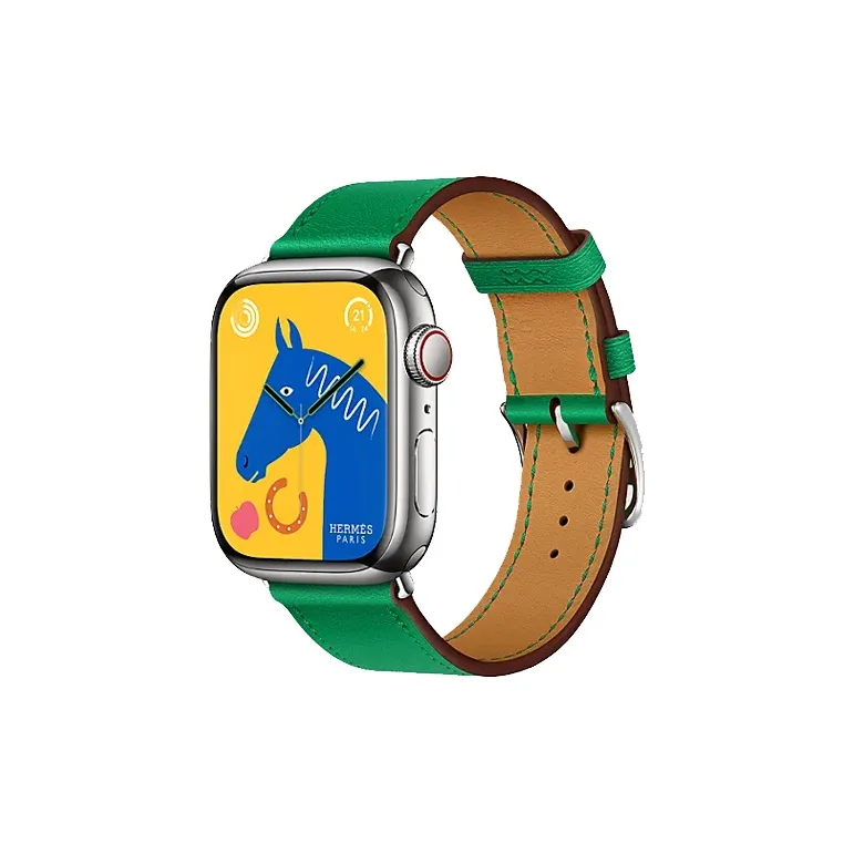 HERMES Watch Band All Compatibility Cowhide Leather Material-2