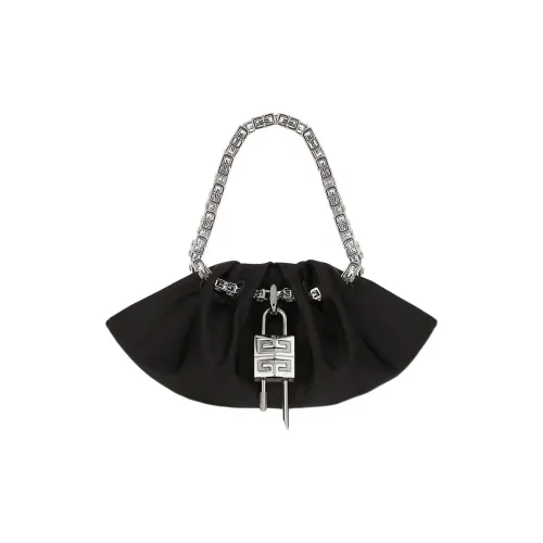 GIVENCHY 4G Satin Mulberry Silk Handbag Mini Women's Black