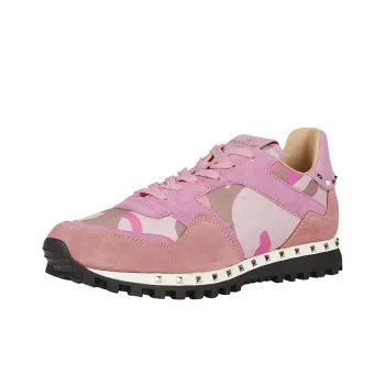 Valentino Slip Resistant Low Top Casual Shoes Women's Pink