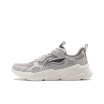 LiNing Stream Fireflies Slip Resistant Breathable Low Top Casual Shoes Men's Gray