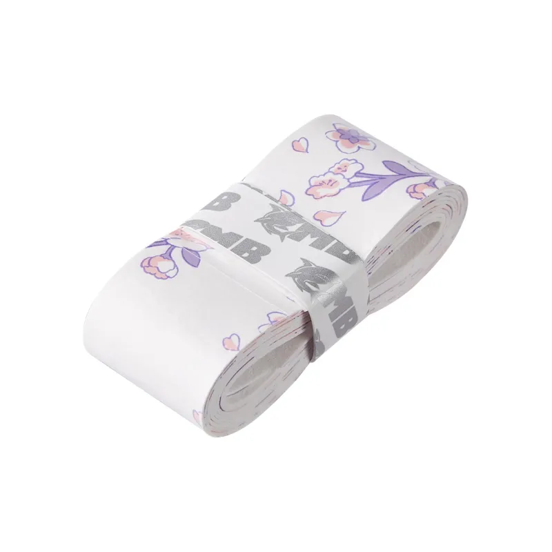 MBFISH Badminton Grip Tape Light Cherry Blossom Pink Pine Moon White PU Racquet Controller Thin-4