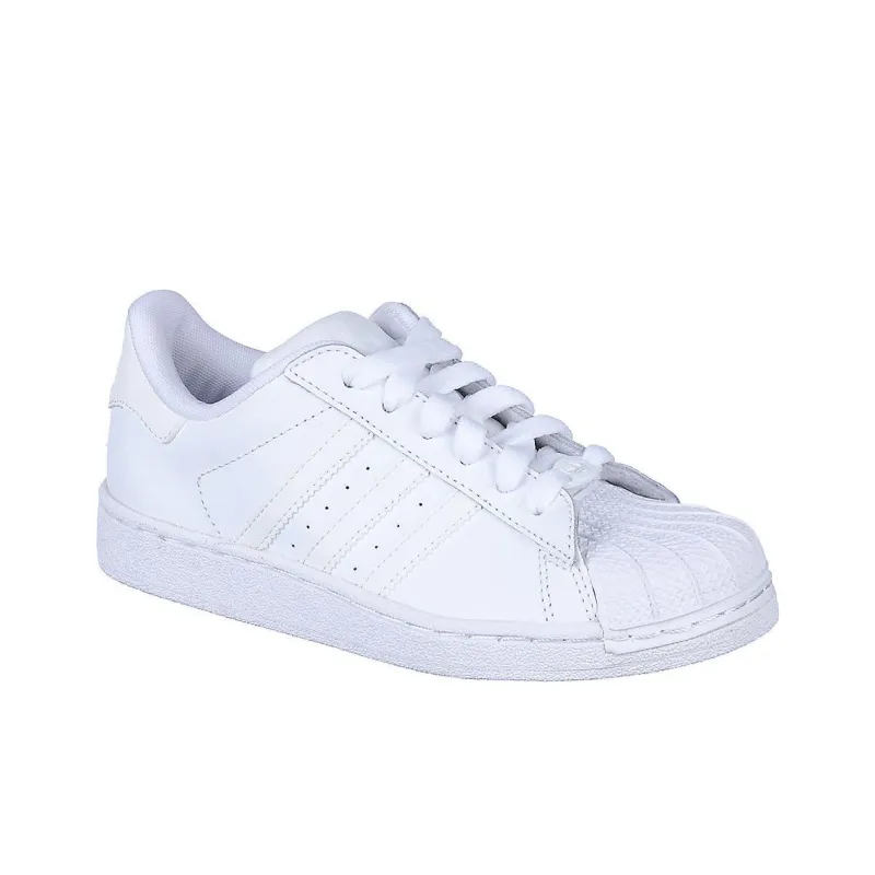 Adidas Originals Superstar Cushioning, Wear Resistant Low Top Casual Shoes Men's White-3
