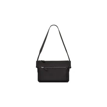 HERMES Ultrapla Togo Calfskin Shoulder Bag Crossbody Bag Small Size Men's Noir Black