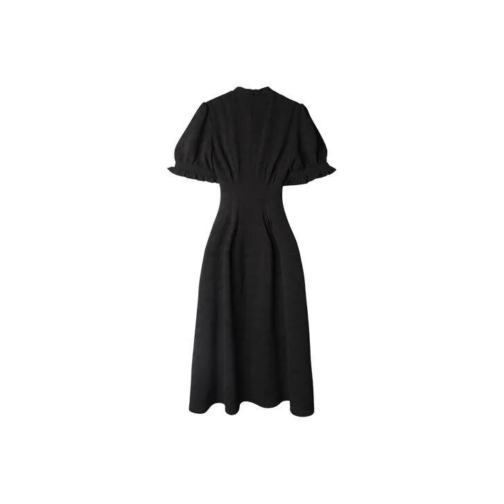 JINYE ORIENTAL Short Sleeved Dresses Women's Jet Black-1