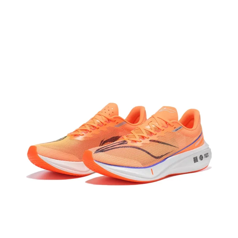LiNing Feidian 3 Challenger Shock Absorbers Low Top Running Shoes Men's Melon Orange-2