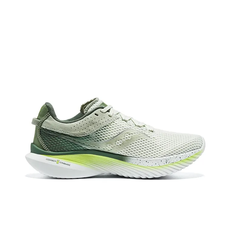 Saucony Kinvara 14 Non slip Lightweight Low Top Running Shoes Unisex Light Green-1
