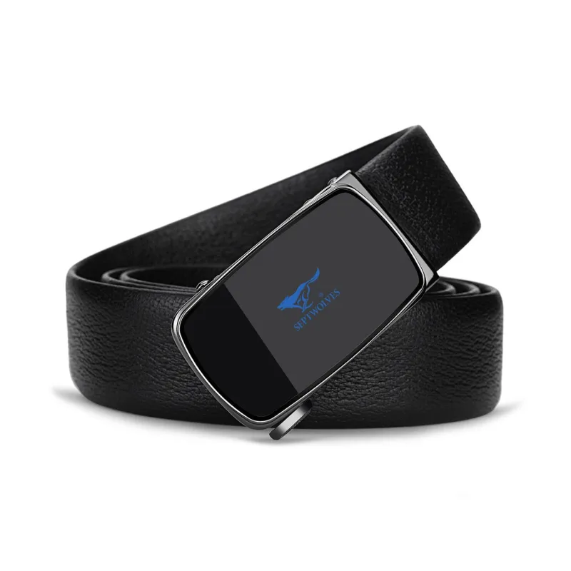 SEPTWOLVES Casual Youth Pin Buckle Leather Belts Men's Width 3.4cm-1