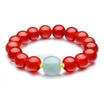 LAOMIAO Agate Full Gold Jadeite Bracelets Women's