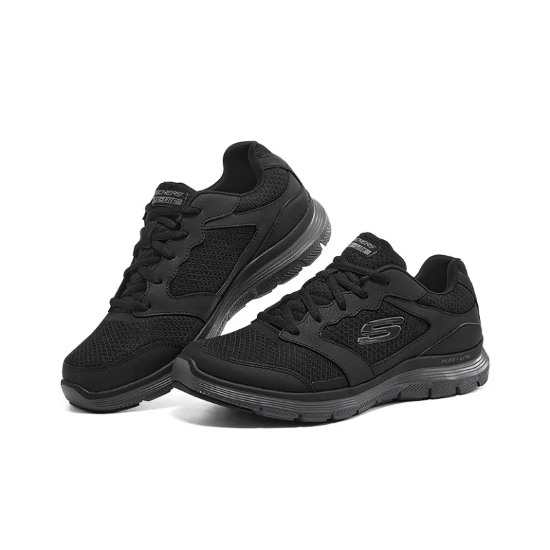 Skechers Flex Advantage 4.0 Cushioned Wear Resistant Breathable Low Top Casual Shoes Men's Black-2