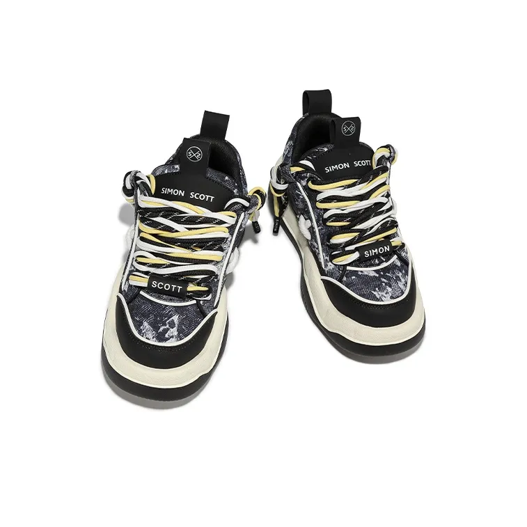 SIMON SCOTT SS Casual Shoes Unisex Low Top Black-3