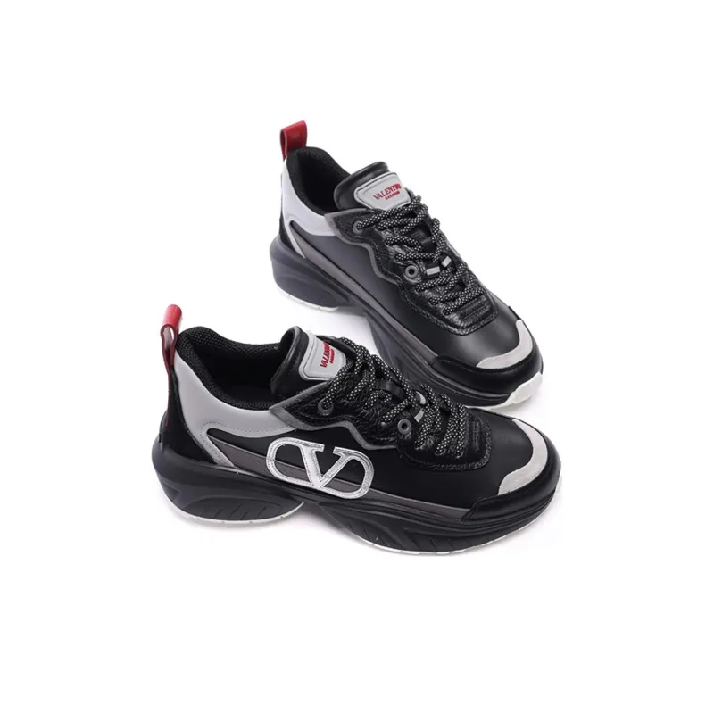 Valentino Low Top Casual Shoes Women's Black-2