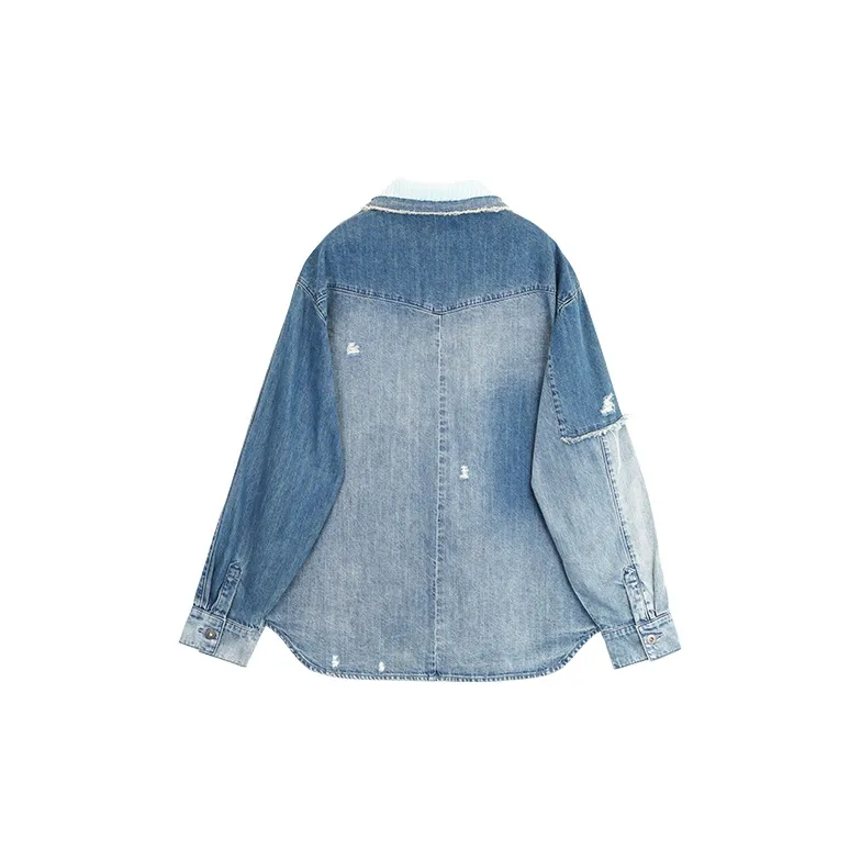 CHAU·RISING Shirt Women's Vintage Blue-1