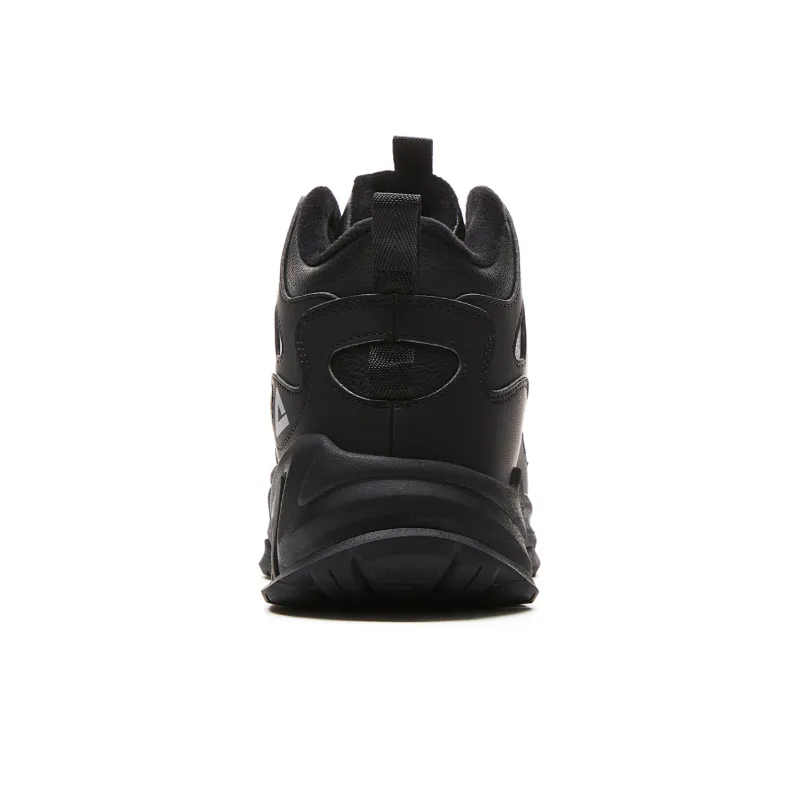 PEAK Star Stone Skateboard Shoes Men High Top Black-4