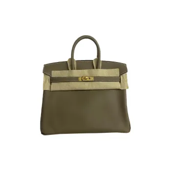 HERMES Birkin Swift Leather Birkin Bag Handbags Regular Women's 18 Etoupe Elephant Gray