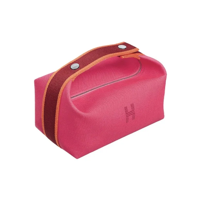 HERMES Bride a Brac Canvas Bag Storage Bag Handbag, Toiletry Bag Tubas Women's Furong Multicolor-0