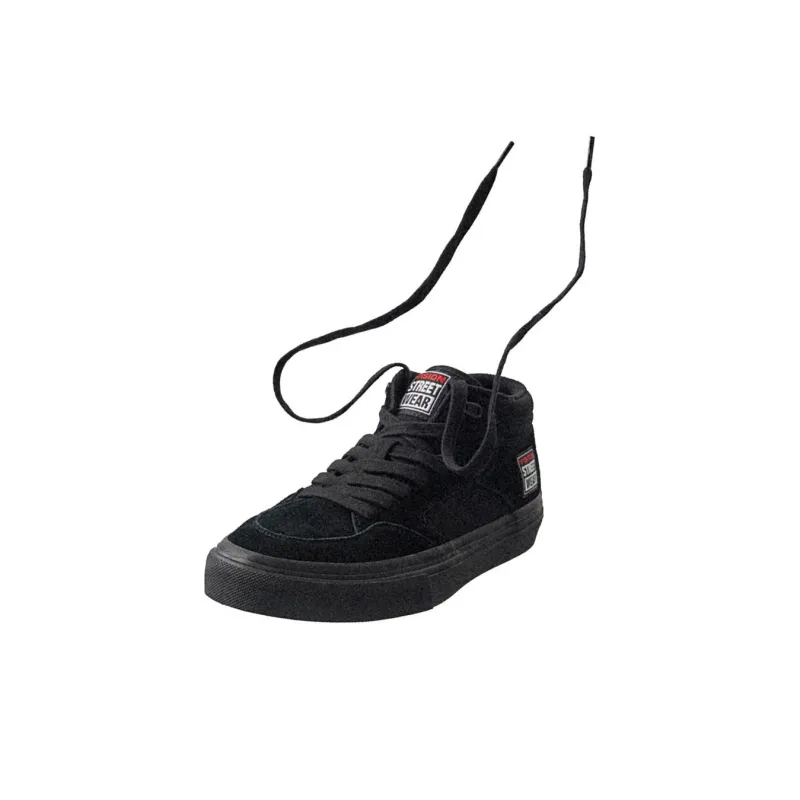 Vision Street Wear Concave Coverage Anti-Slip And Wear-Resistant Mid-Top Skateboard Shoes Unisex Black-0