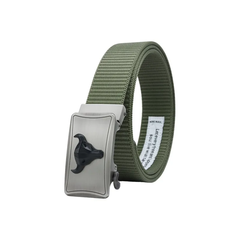 NINE NAIL Military Style Workwear Trendy And Powerful Nylon Canvas Belt Unisex Width  3.5cm-12