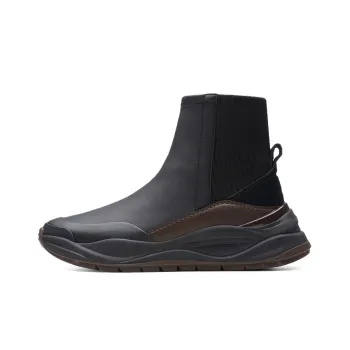 Clarks Lightweight Series Mid Top Casual Shoes Women's Black