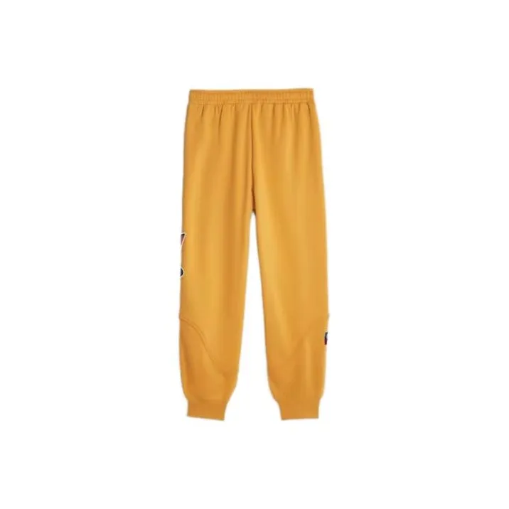 PUMA Knitted Sports Pants Men's Yellow-1