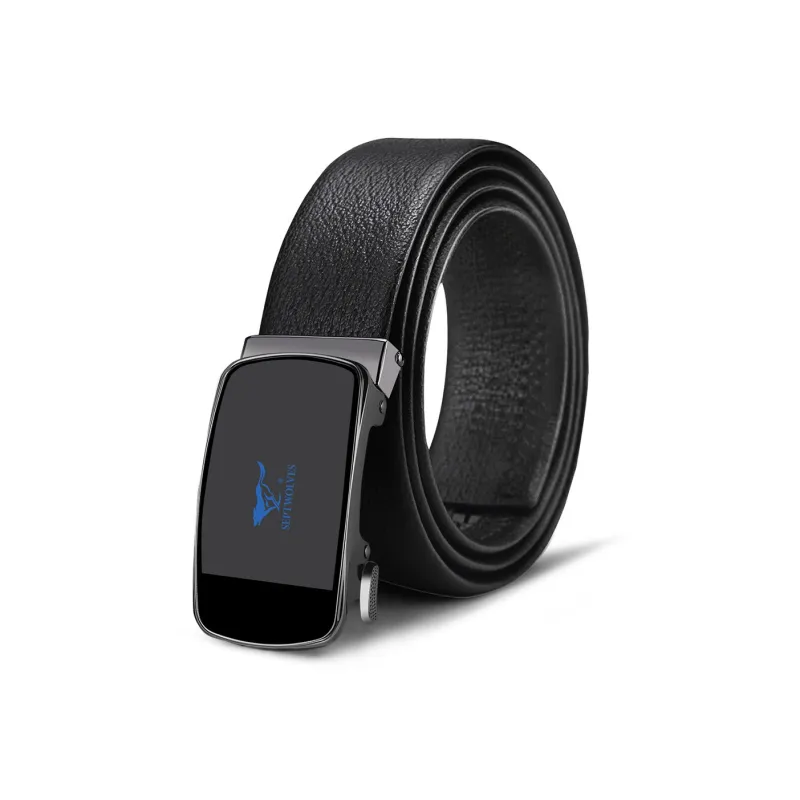 SEPTWOLVES Casual Youth Pin Buckle Leather Belts Men's Width 3.4cm-0
