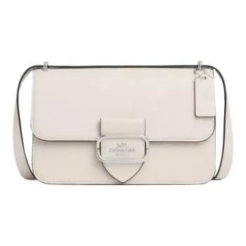 COACH Morgan Cow Leather Messenger Bag Shoulder Bag Crossbody Bag Medium Size Women's White
