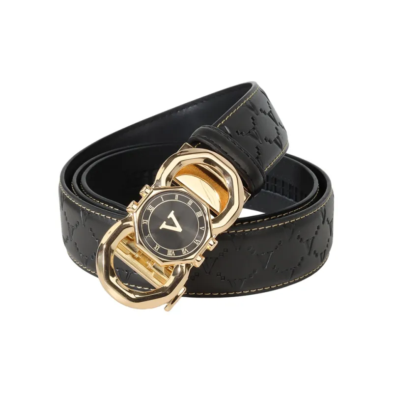 NINE NAIL Cow Leather Genuine Leather Men's Belt Men's Width 3.5cm-15