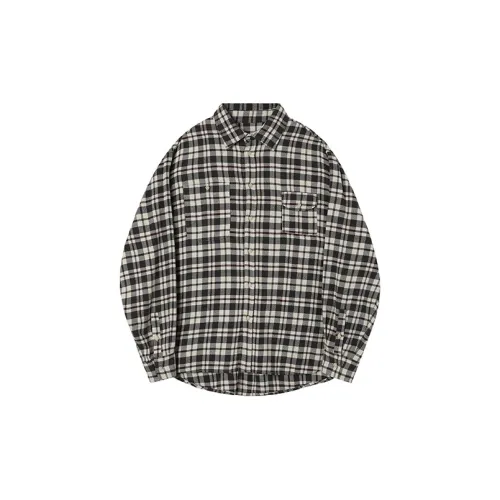 Evi Stub Shirts Men Coffee Plaid