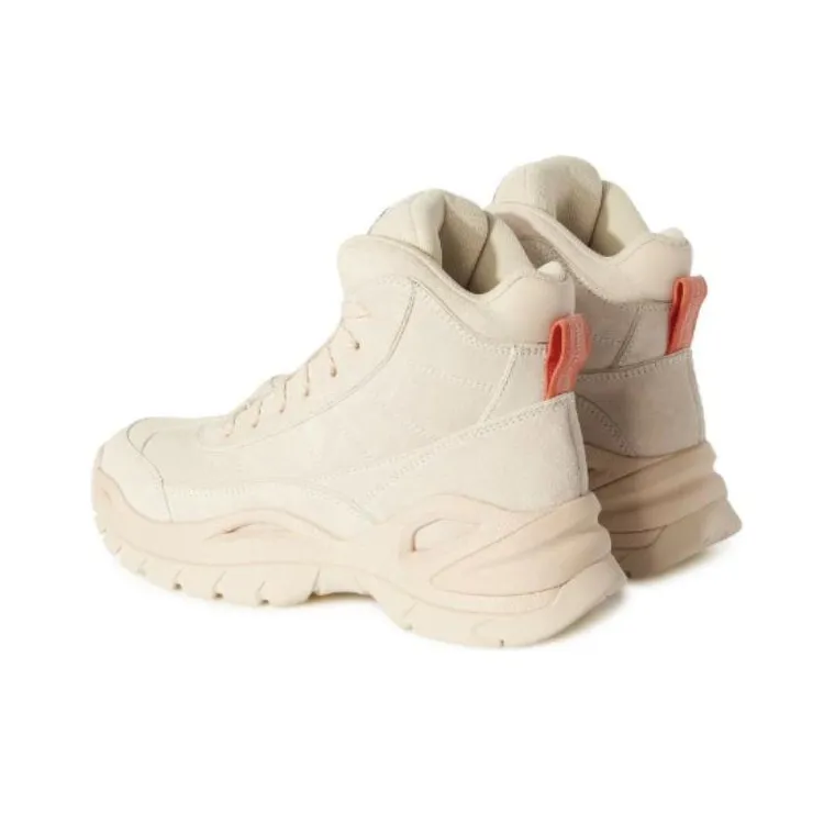 OFF WHITE Cushioning Anti Slip And Wear Resistant High Top Casual Shoes Men's Beige-2