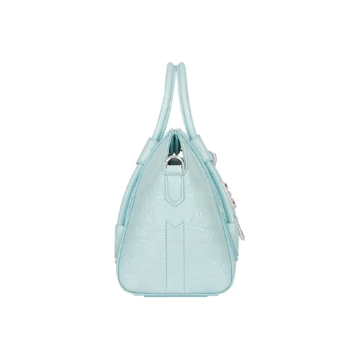 GIVENCHY Antigona Leather Handbag Shoulder Bag Crossbody Bag Mini Women's Sky Blue-1