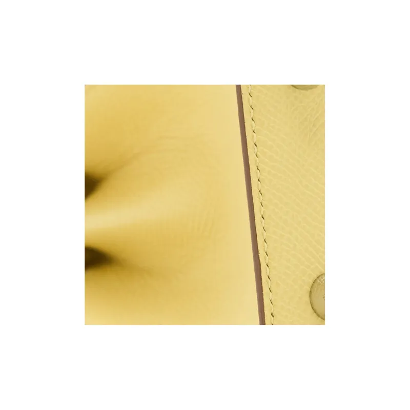 HERMES Kelly Epsom Leather Kelly Bag Handbags Women's Chick Yellow-8