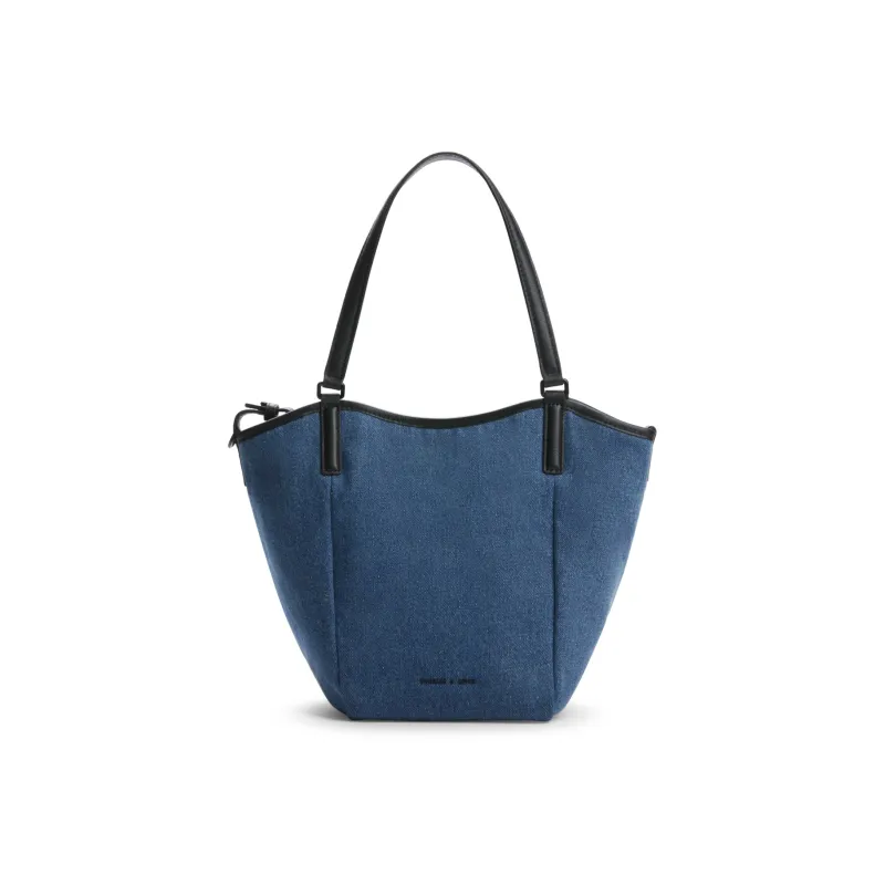 CHARLES&KEITH Cow Leather Tote Bag Shoulder Bag Women's Multicolor-3
