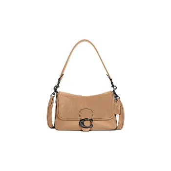 COACH Tabby Suede Leather Portable Crossbody Bag, Shoulder Bag Women's Camel