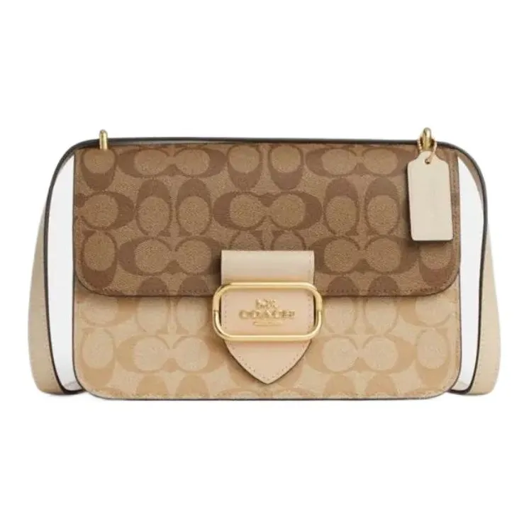 COACH Large Morgan 26 Square Crossbody In Blocked Signature Canvas-0
