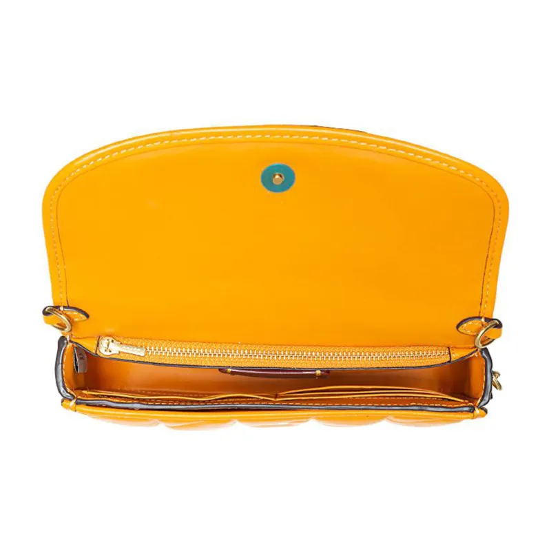 COACH Hayden Leather Pillow Bag Shoulder Bag Women's Orange-2