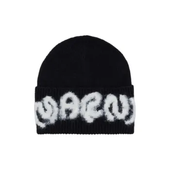 MARNI Logo Appliqué Wool Beanie