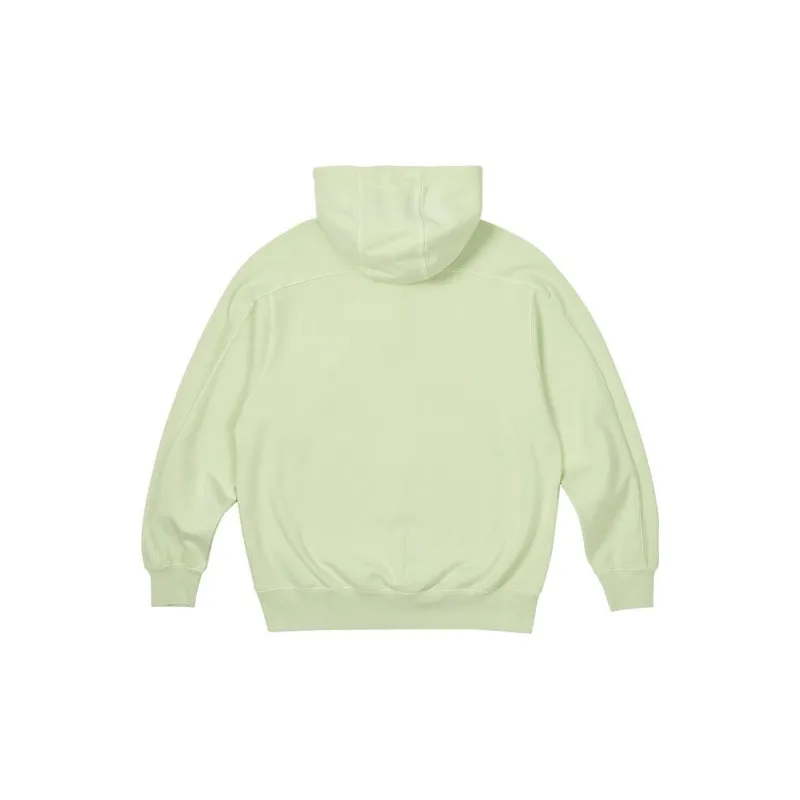 PALACE Washed Terry 1/4 Placket Hood-1
