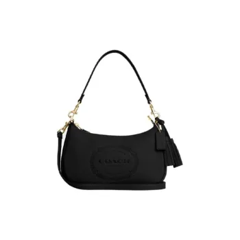 COACH Teri Leather Shoulder Bag Crossbody Bag Shoulder Bag Women's Black