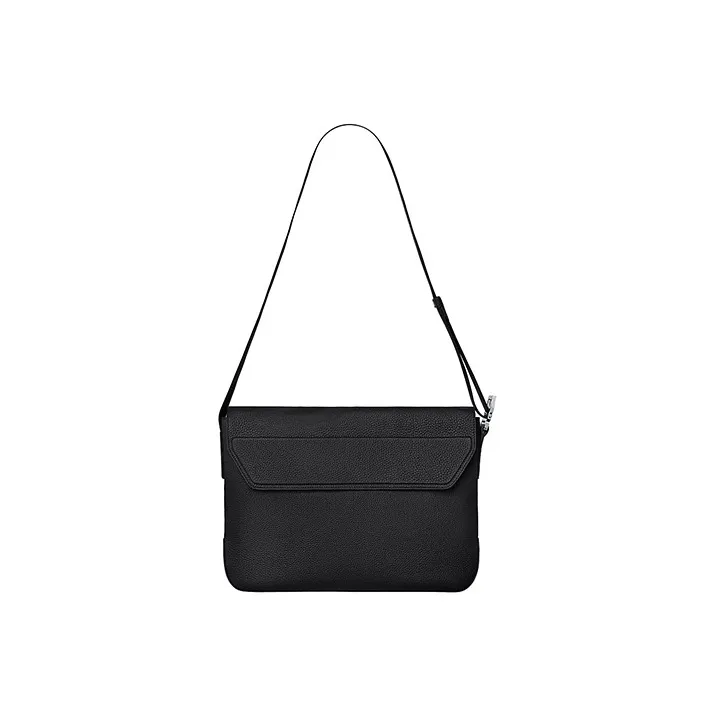 HERMES Citynews Togo With Sombrero II Calfskin Messenger Bag Shoulder Bag Men's Black-0