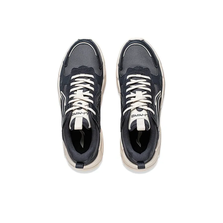 LINING Stream Fireflies Casual Shoes Men Low Top Ebony Black/Shadow Gray-2