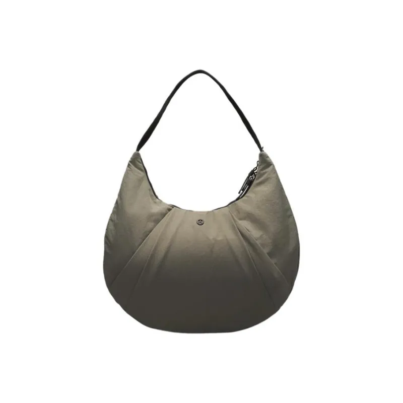 Lululemon Polyester Dumpling Bag Yoga Bag Shoulder Bag Regular Unisex Army Green-0
